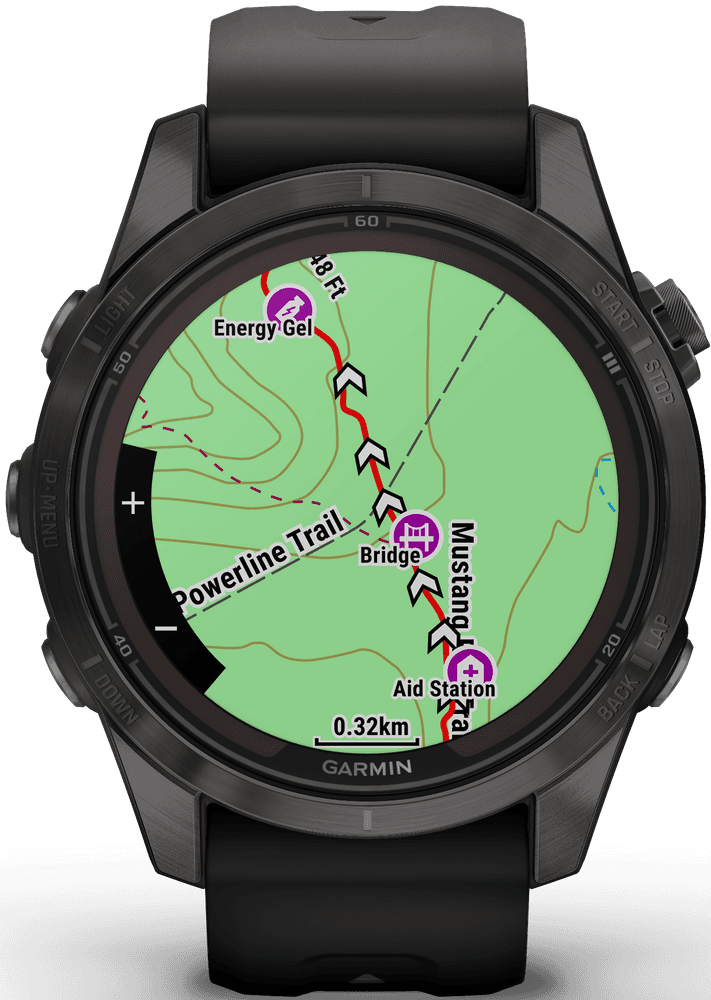 Fenix 7S Pro Sapphire Solar Carbon Grey DLC Titanium with Black Band, view: 6