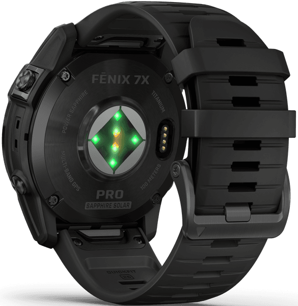 Fenix 7X Pro Sapphire Solar Carbon Grey DLC Titanium with Black Band, view: 1