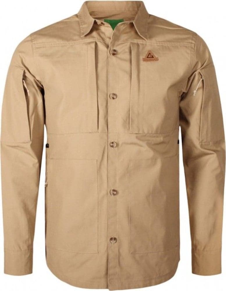 Frilufsar-paita Poly-puuvilla Khaki, view: 0