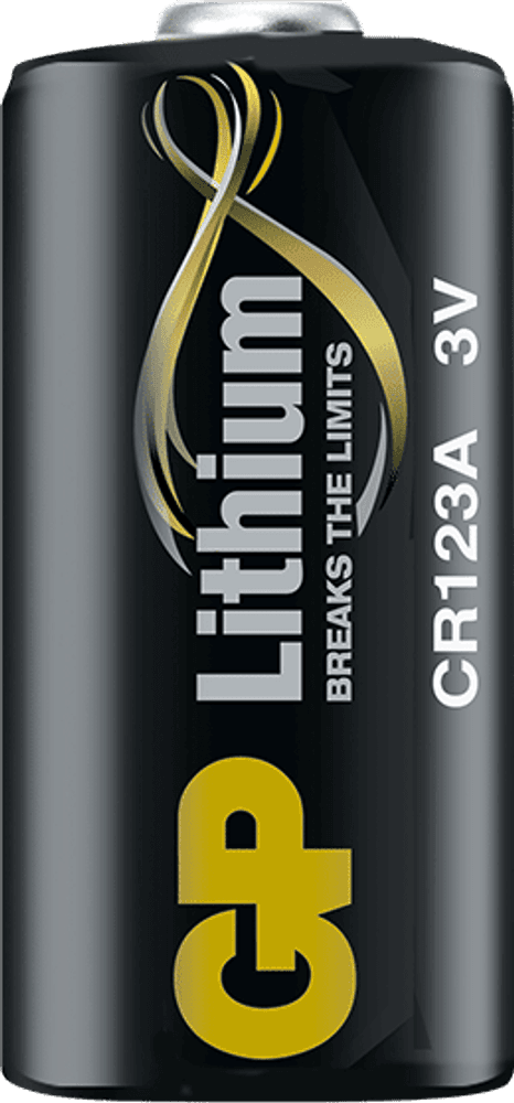 GP litiumparisto CR123A, 1 kpl, view: 0