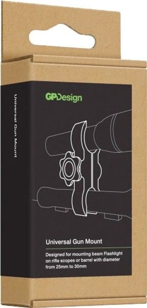 GP Universal Gun Mount taskulamppukiinnike aseeseen, view: 2