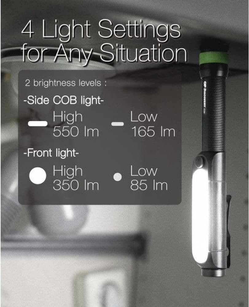 GP Discovery Cob Torch C34 taskulamppu, view: 9