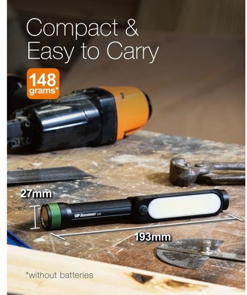 GP Discovery Cob Torch C34 taskulamppu, view: 7