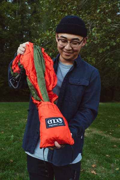 Eno SingleNest Bluesign yhden hengen riippumatto, musta/tummanharmaa, view: 5