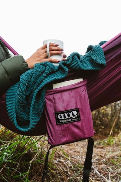 Eno SingleNest Bluesign yhden hengen riippumatto, musta/tummanharmaa, view: 2