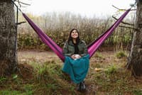 Eno SingleNest Bluesign yhden hengen riippumatto, vaaleanvihreä/oliivi - view: 5