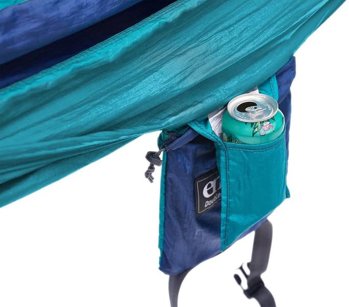 Eno DoubleNest Bluesign Print kahden hengen riippumatto, Tundra/Navy, view: 4