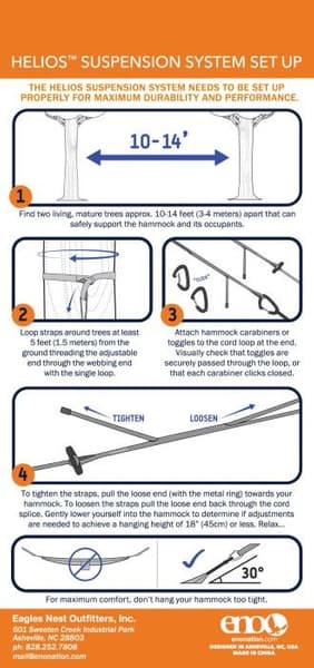 Eno Helios XL Ultralight Suspension System kiinnitysjärjestelmä riippumatolle, harmaa, 4,08 m, view: 3