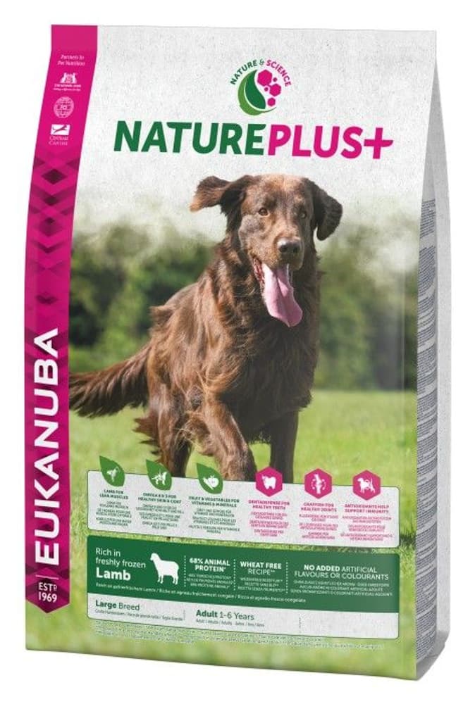 Nature Plus+ Adult Large Breed Lamb 2,3 kg, view: 0