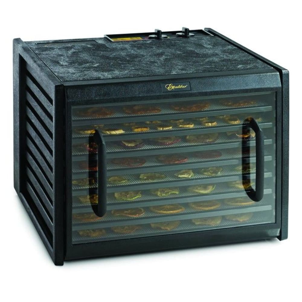 Ruokakuivuri 9 hyllyä 26-tunnin ajastin läpinäkyvä ovi, view: 3