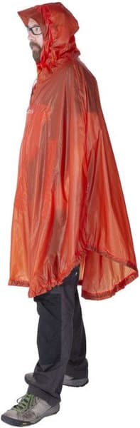 Bike + Hike Poncho UL sadeviitta, Dark Lava, view: 0