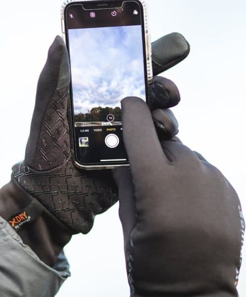 Sticky Power Liner kosketusnäyttökäsineet, musta, view: 1