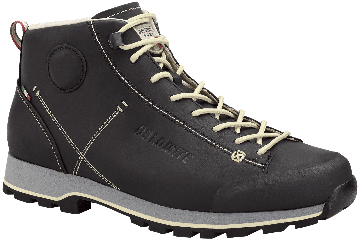 54 Mid Full Grain Unisex kengät, Black, view: 0
