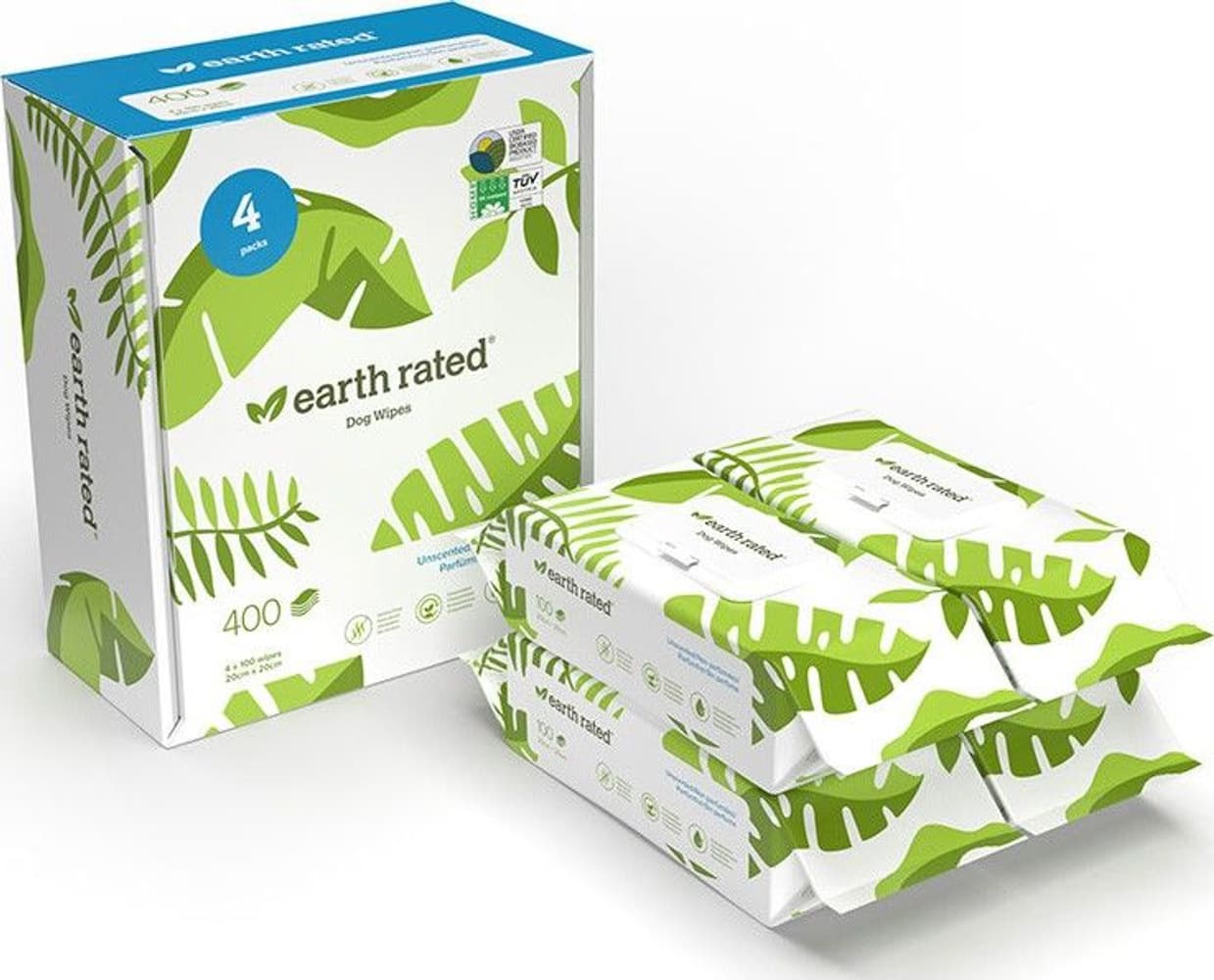 Wipes Compostable 400 kpl Tuoksuton, view: 0