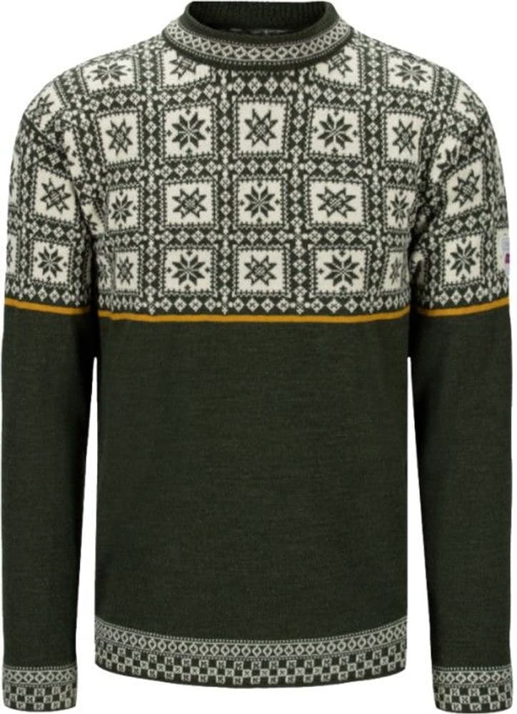 Dale of Norway Tyssøy villapaita, unisex, Sweater Dark Green Off-White Mustard, view: 0