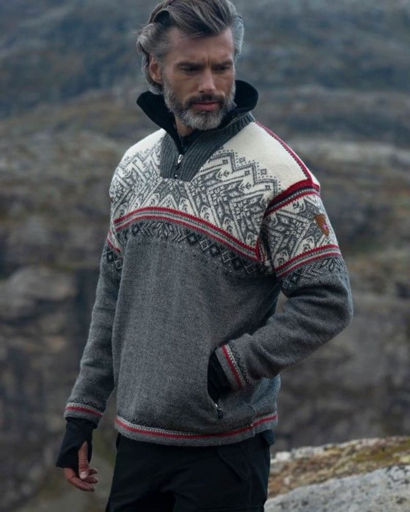 M's Vail Wp Sweater Smoke/Raspberry/Offwhite/Charcoal, view: 1