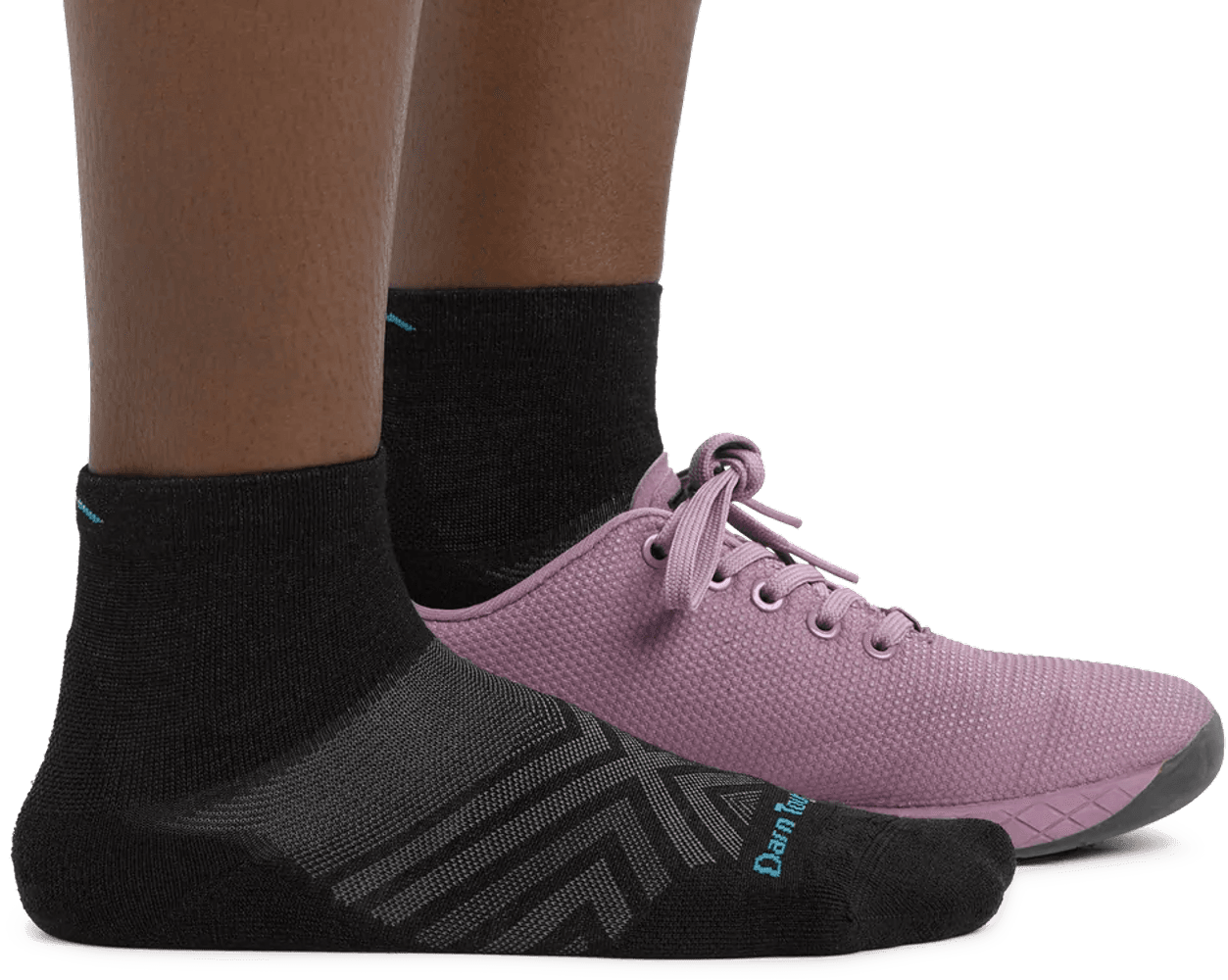 Run 1/4 Ultra-Lightweight naisten juoksusukka, Black, view: 1