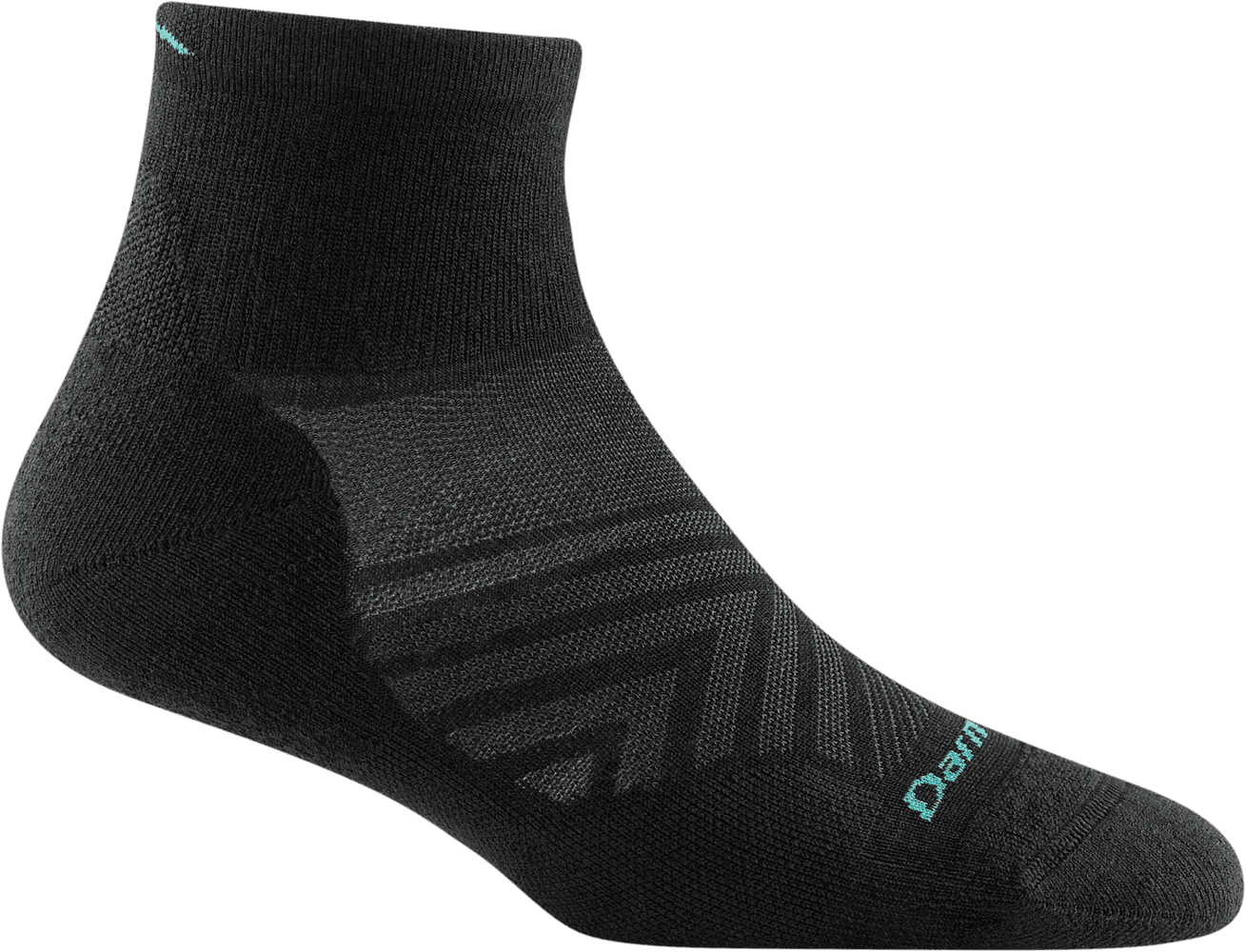 Run 1/4 Ultra-Lightweight naisten juoksusukka, Black, view: 0
