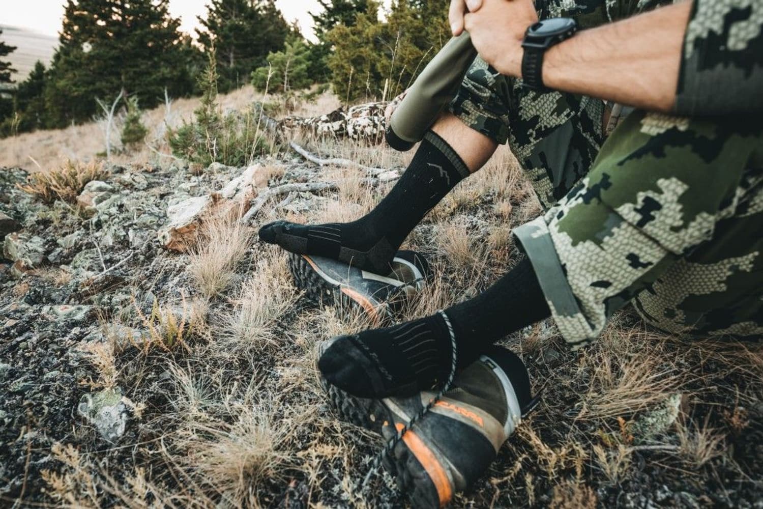M's Hunter Boot Sock Cushion Forest, view: 1