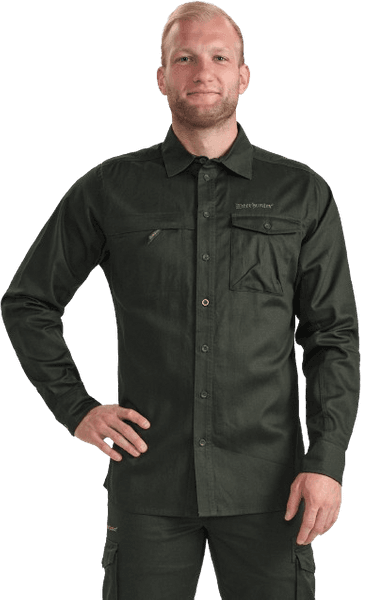 Atlas Shirt pitkähihainen paita, tummanvihreäTimber, view: 2