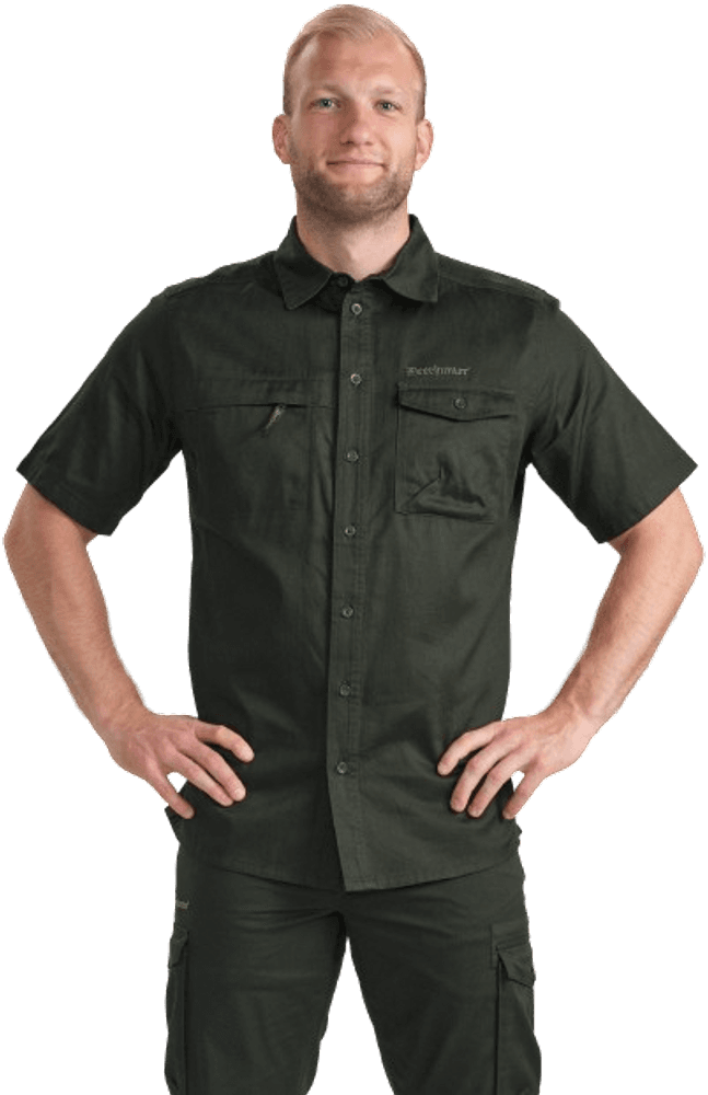 Atlas Shirt S/S paita, tummanvihreä, view: 2