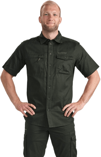 Atlas Shirt S/S paita, tummanvihreä, view: 2