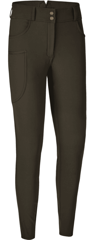 Lady Hunting Tights naisten metsästyslegginsit, vihreäruskea, view: 0