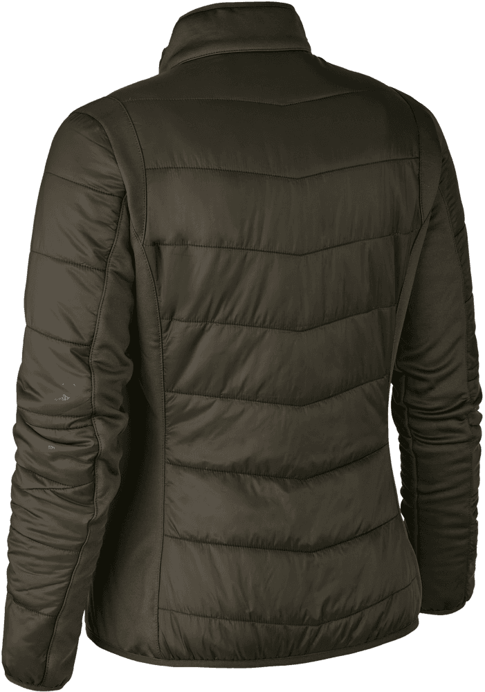 Lady Heat Padded Jacket naisten topattu lämpötakki, ruskea, view: 1