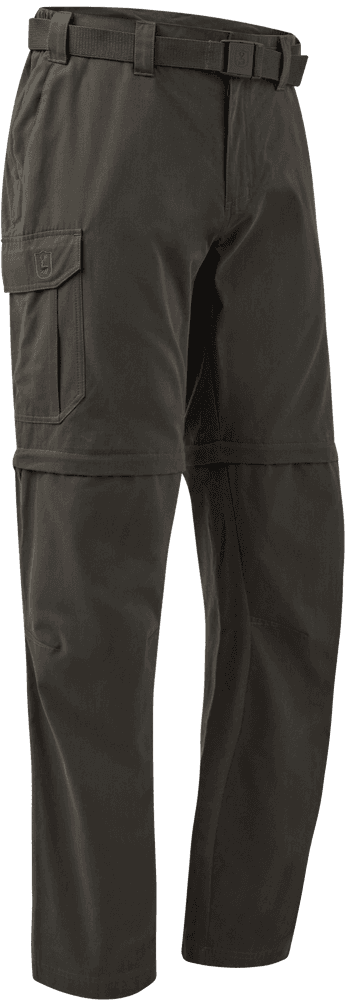 Slogen Zip-Off Trousers katkolahjehousut, Timber, view: 0