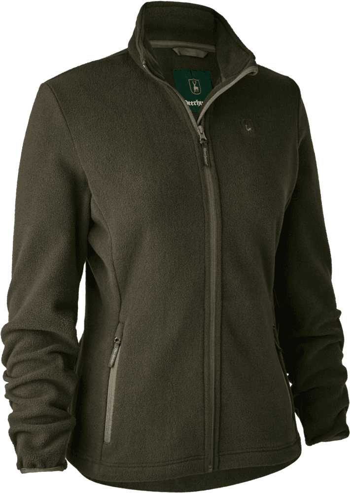 Lady Chasse Fleece Jacket naisten fleecetakki, vihreäruskea, view: 0