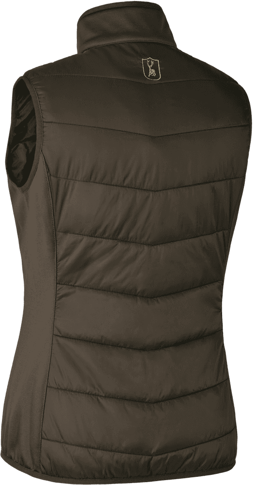 Lady Heat Padded Waistcoat naisten lämpöliivi, ruskea, view: 1