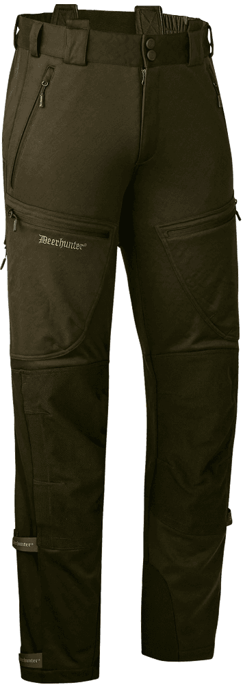 Excape Softshell Trousers metsästyshousut, vihreäruskea, view: 2