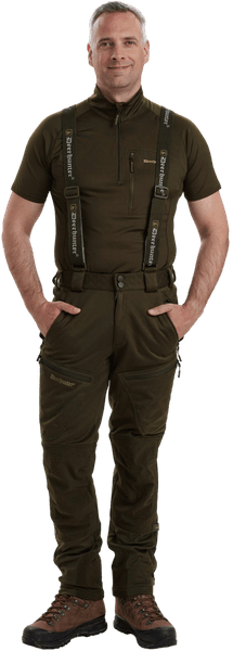 Excape Softshell Trousers metsästyshousut, vihreäruskea, view: 3