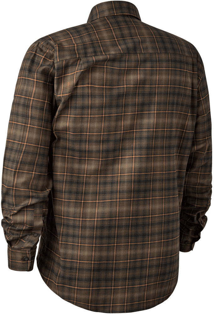 Eric Shirt kauluspaita, vihreä/ruskea, view: 1