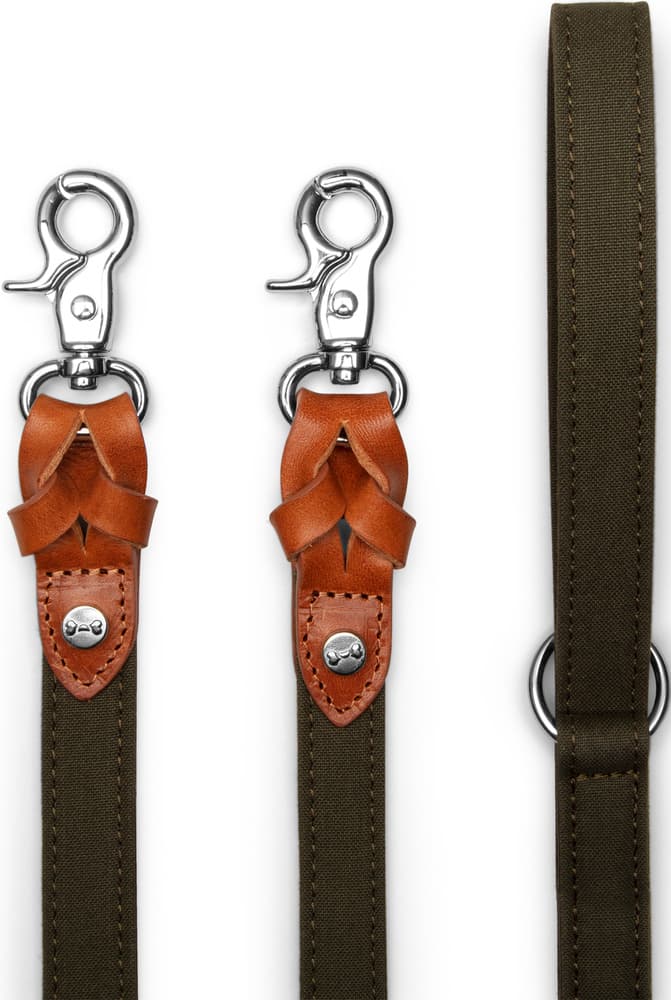 Signature säädettävä talutin, L, Cognac/Khaki, view: 1