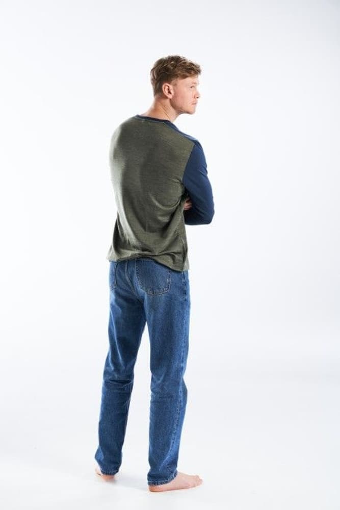 Norang Man Shirt Lichen Melange/Night, view: 2