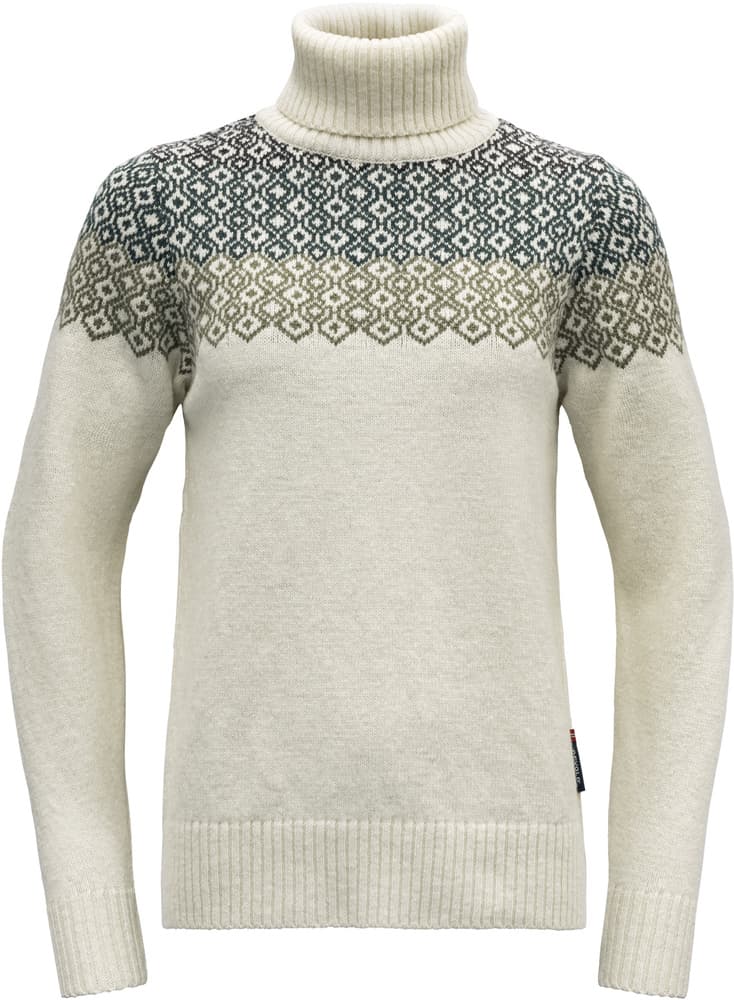 Syvde Wool High Neck villapaita, valkoinen, view: 0