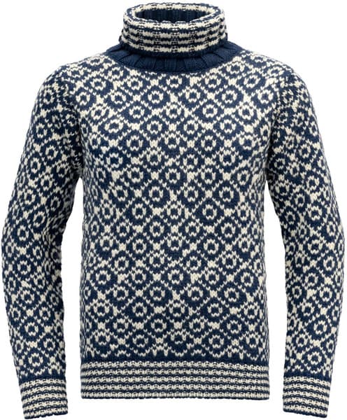 Svalbard Wool High Neck villapaita, unisex, musta/valkoinen, view: 0