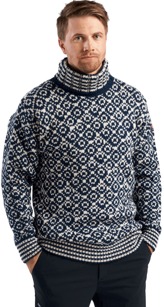 Svalbard Wool High Neck villapaita, unisex, musta/valkoinen, view: 1