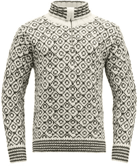 Svalbard Sweater Zip Neck Off Off White/Anthracite - view: 0