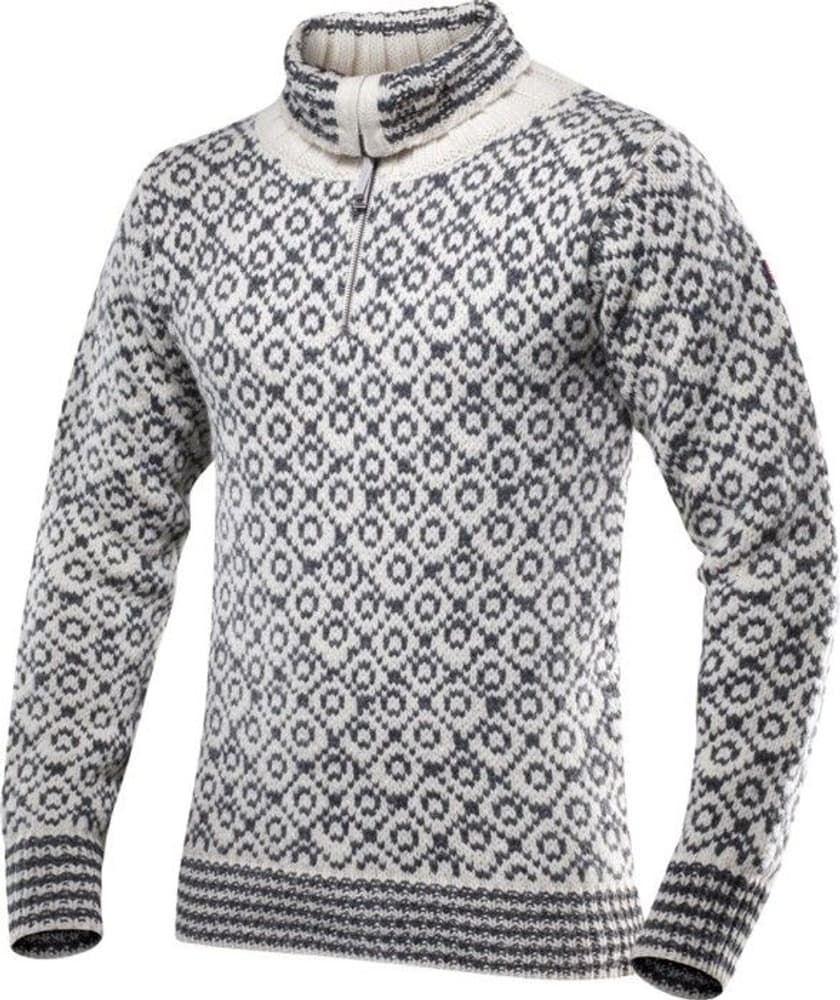 Svalbard Sweater Zip Neck Off Off White/Anthracite, view: 1