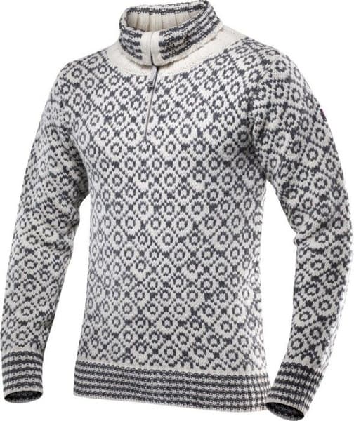 Svalbard Sweater Zip Neck Off Off White/Anthracite, view: 1