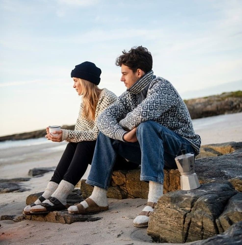 Svalbard Sweater High Neck Off Off White/Anthracite, view: 4