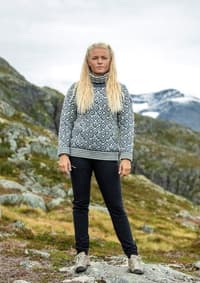 Svalbard Sweater High Neck Off Off White/Anthracite - view: 3