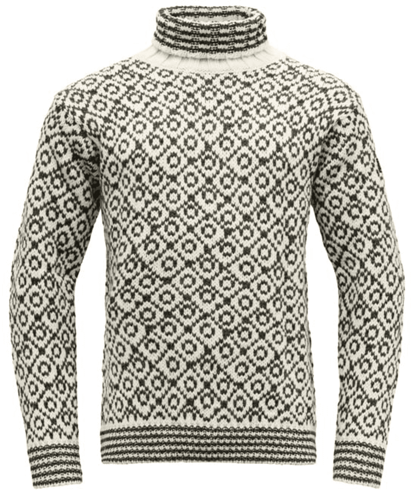 Svalbard Sweater High Neck Off Off White/Anthracite, view: 0