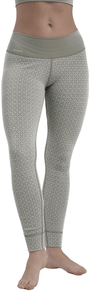 Kvitegga Merino 230 Longs naisten kerrastohousut, Raw White, view: 2