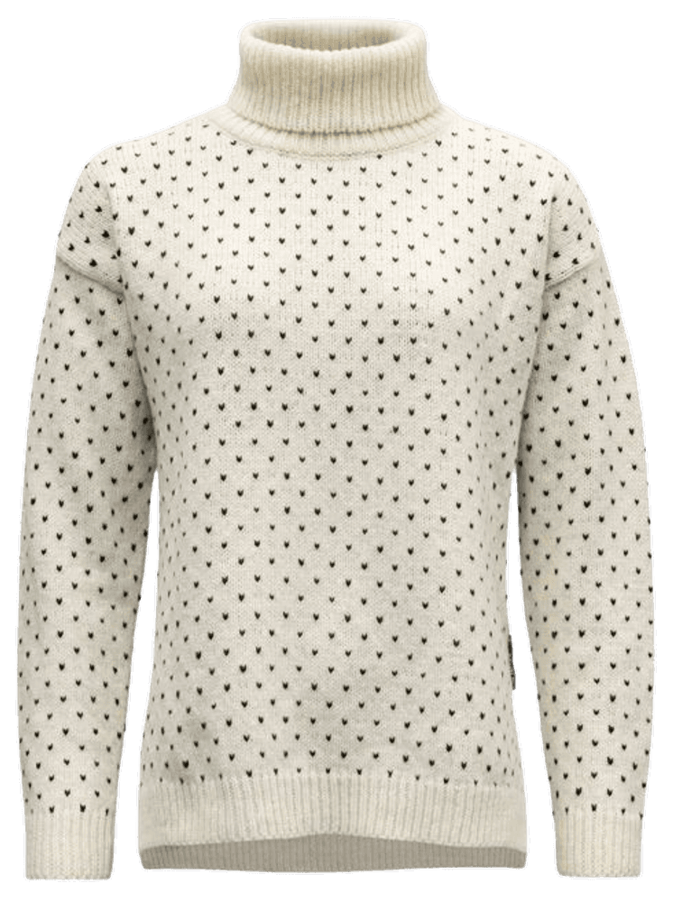 Sörisen Wool High Neck naisten villapaita, Off White/Ink, view: 0