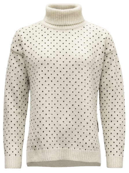 Sörisen Wool High Neck naisten villapaita, Off White/Ink, view: 0