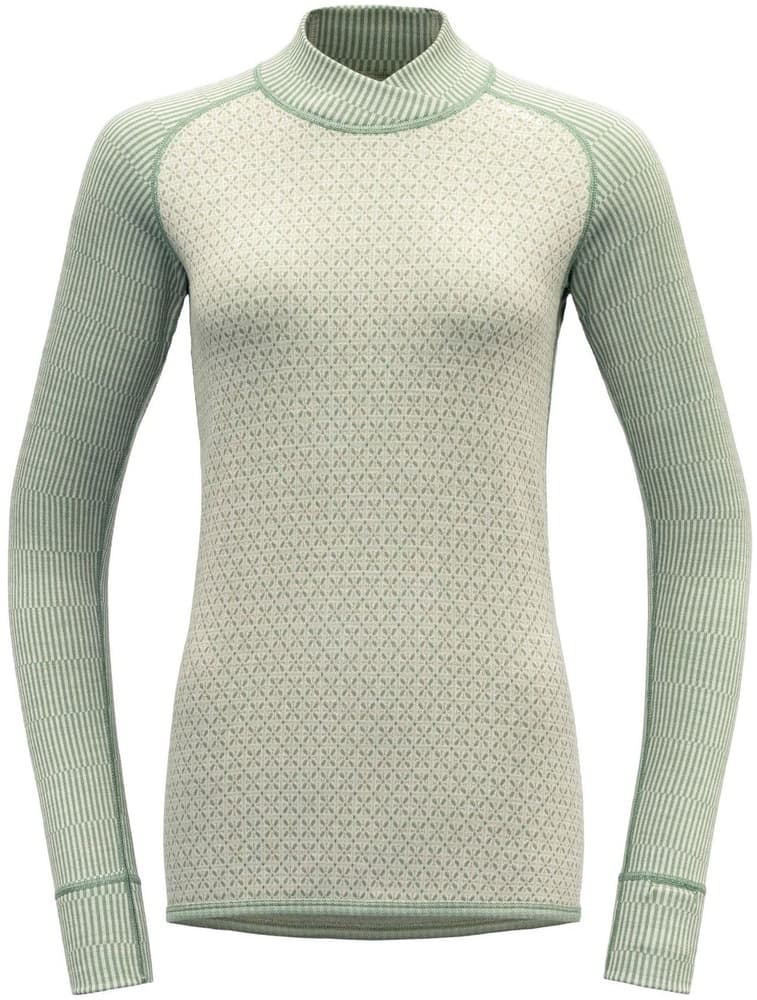 Kvitegga Merino 230 Cross Neck naisten kerrastopaita, Raw White, view: 0