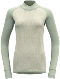 Kvitegga Merino 230 Cross Neck naisten kerrastopaita, Raw White - view: 0